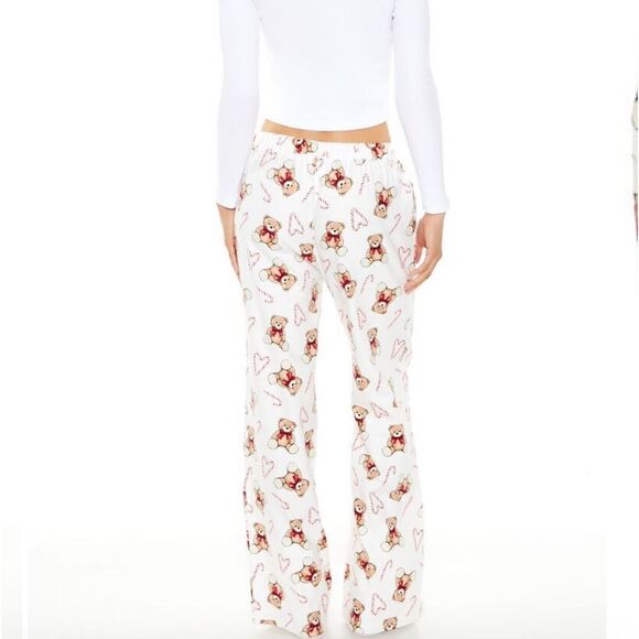 Forever 21 Teddy Bear Wide-Leg Pajama Pants - Picture 4 of 6